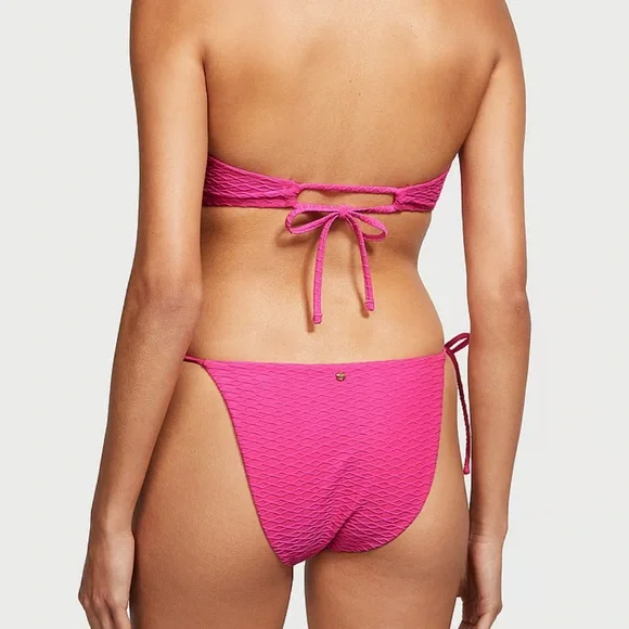 NWT Victoria's Secret Fish Net Triangle Top, Size M, Cheeky Bottom, Size S/P - Picture 6 of 7